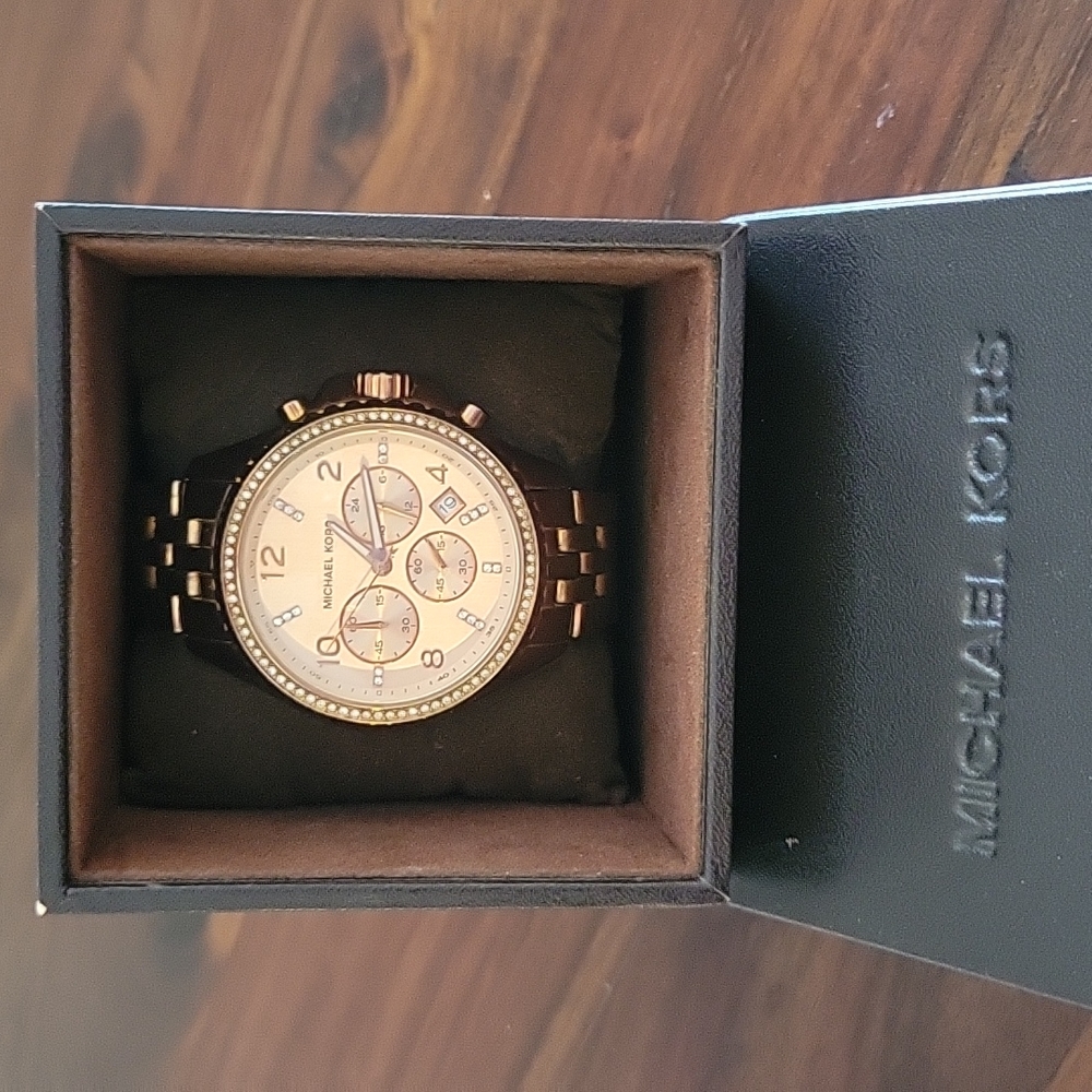 Michael Kors Rose Gold Unisex Oversized Watch